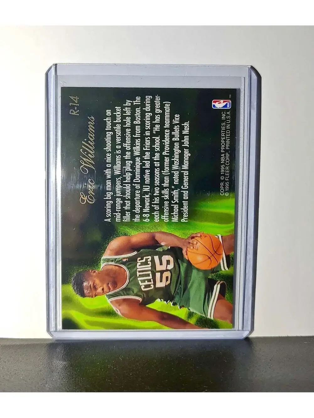 Eric Williams Rookie 1995-96 Flair NBA #R-14 Class of '95